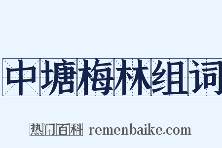 中塘梅林组词是什么意思的图片